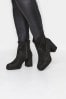 Yours Curve Black Extra-Wide Fit Platform Ankle Boots