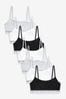 White 7 Pack Strappy Crop Tops (5-16yrs)