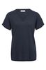 Celtic & Co. Grey Linen / Cotton V-Neck T Shirt