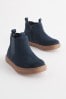 Navy Wide Fit (G) Chelsea Boots with Zip Fastening, Wide Fit (G)