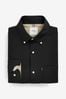 Black Regular Fit Easy Iron Button Down Oxford Shirt
