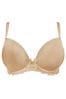 Pour Moi Natural Padded Flora Plunge Push Up T-Shirt Bra
