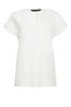 M&Co White Textured Short Sleeve Top