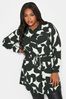 Yours Curve Black White Utility Tunic