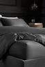 Charcoal Grey 300 Thread Count Collection Luxe 100% Cotton Extra Deep Fitted Sheet, Extra Deep Fitted