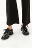 Black Patent Forever Comfort® Super Chunky Lace-Up Shoes