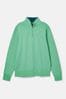 Joules Alistair Green Quarter Zip Cotton Sweatshirt