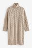 Barbour® Beige Woodland Cable Knitted Dress