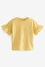 Gelb - T-Shirt mit Rüschen (3 Monate bis 7 Jahre)