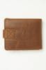 Brown FatFace Seamed Leather Wallet