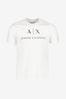 White Armani Exchange Logo T-Shirt