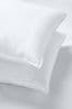 White Temperature Regulating Set of 2 Pillows, Firm