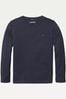 Grey Tommy Hilfiger Basic Long Sleeve Top