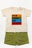 Lily & Jack Green Cotton Blend T-Shirt and Shorts Set