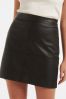 Forever New Black Ellen Vegan Leather Mini Skirt