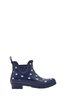 Joules Blue Wellibob Short Height Printed Wellies