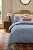 Nina Campbell Blue Kyoto 180 Thread Count Duvet Cover and Pillowcase Set