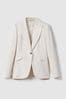 Reiss Cream Millie Tailored Single Breasted Suit Blazer, Regular