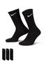 Nike Black Everyday Lightweight Socks 3 Pack