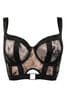 Black Pour Moi Non Padded India Embroidery Underwired Bustier Bra