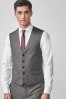Nova Fides Wool Blend Herringbone Suit: Waistcoat