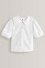 White Cotton Rich Stretch Premium Pretty Collar School Blouse (3-14yrs)