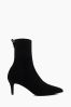 Dune London Black Occupy Point Sock Boots