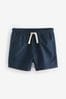Ecru Stripe Linen Blend Pull-On Shorts (3mths-7yrs)