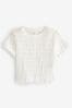 White Textured Top (3-16yrs)