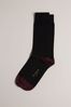 Blue Ted Baker Corecol Socks With Contrast Colour Heel And Toe