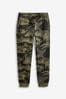 Green Camouflage Slim Fit Cuffed Joggers (3-16yrs), Slim Fit