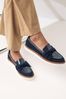 Navy Forever Comfort Bow Chunky Sole Loafers