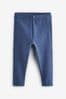 Blau Denim - Leggings (3 Monate bis 7 Jahre)Mit Spitzenbesatz.