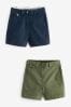Navy & Khaki Chino Boy Shorts 2 Pack