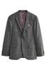 Grey Slim Fit Prince of Wales Check Suit Angels Jacket