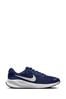 Nike Navy/White Regular Fit Revolution 7 Extra Wide Road Running Trainers