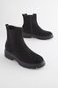 Black Extra Wide Fit Forever Comfort® Pull-On Chelsea Ankle Boots, Extra Wide Fit