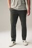 Khaki Green Straight Stretch Chino Trousers, Straight Fit