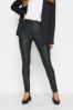Long Tall Sally Black AVA Coated Stretch Skinny Jeans