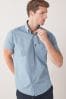 Dunkelblau - Reguläre Passform - Bügelleichtes Oxford-Hemd mit Button-Down-Kragen, Regular Fit