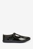 Kickers Youth  Kariko T-Bar Hook And Loop Patent Leather Black Shoes
