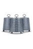 Tower Grey Solitaire Set of 3 Canisters