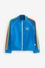 Little Bird by Jools Oliver Blue Rainbow Stripe Blue Track This Jacket
