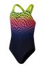 Speedo Black Girls Digital Placement Powerback Swimsuit