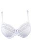 Pour Moi White Sofia Embroidered Side Support Bra