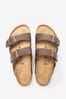Brązowy - Sandały Birkenstock Arizona Birko Flor