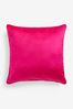 Fuchsia Pink 59 x 59cm Matte Velvet Cushion, 59 x 59cm