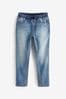 Light Blue Skinny Fit Jersey Stretch Jeans With Adjustable Waist (3-16yrs), Skinny Fit
