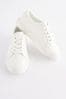White Lace-Up Shoes