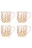 Cath Kidston Set of 4 Pink Breakfast Mugs